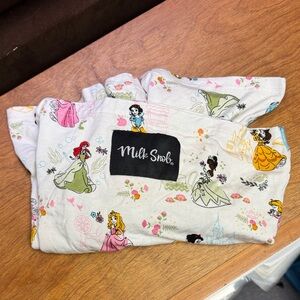 Milk Snob Disney Princess Blanket - White